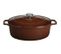 Cocotte Ovale En Fonte Émaillée 33cm Marron - Puc473379