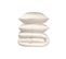 Pack Linge De Lit Microfibre - 1 Couette 240x220 Cm + 2 Oreillers 60x60 Cm Blanc