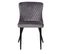 Chaise velours ORA gris