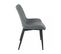 Chaise bi-matière ST MORITZ gris/ gris