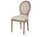 Chaise Cannage et tissu MEDAILLON naturel