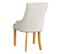 Chaise cloutée EGLANTINE beige