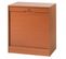 Classeur à Rideau Largeur 70 Cm Hauteur 76 Cm 8 Niches 2 Kits Ds - Coloris: Merisier