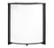 Meuble-comptoir Bar 96 Cm Noir 3 Niches - Coloris: Blanc