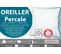 Oreiller Coton Percale - 50 X 70 -  650grs Ferme - Toutes saisons