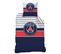 Parure De Lit Imprimée 100% Coton, Psg Logo 200x200+2x63x63cm