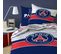 Parure De Lit Imprimée 100% Coton, Psg Logo 240x220+2x63x63cm