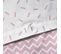 Parure De Lit Imprimée 100% Coton, Flamant Rose 140x200+63x63cm