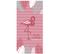 Drap De Plage Imprimé Velours 100% Coton, American College Flamant Rose 75x150cm