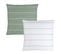 Parure De Lit Imprimée 100% Coton, Stripes 240x220+2x65x65cm
