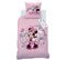 Parure De Lit Imprimée 100% Coton, Disney Home Minnie Wink 140x200+63x63cm