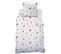 Parure De Lit Imprimée 100% Coton, Heart 140x200+63x63cm