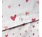 Parure De Lit Imprimée 100% Coton, Heart 140x200+63x63cm