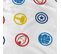 Drap-housse Imprimé 100% Coton, Avengers Home Team 90x190/200cm - Bonnet 30cm