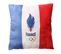 Coussin Imprimé 100% Polyester, Paris 2024 Equipe De France Olympique Drapeau 40x40cm