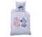 Parure De Lit Imprimée 100% Coton, Disney Home Stitch Happy 140x200+63x63cm