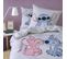 Parure De Lit Imprimée 100% Coton, Disney Home Stitch Happy 140x200+63x63cm