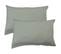 Set De 2 Taies D’oreiller Unies En Coton, Gaze De Coton 50x70cm