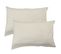 Set De 2 Taies D’oreiller Unies En Coton, Gaze De Coton 65x65cm