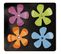 Lot De 4 Magnets Fleurs