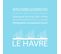 Tableau Sur Toile Le Havre Bleu Clair 30x30 Cm