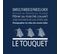 Tableau Sur Toile Le Touquet Navy 30x30 Cm