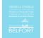 Tableau Sur Toile Belfort Bleu Clair 30x30 Cm