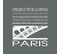 Tableau Sur Toile Paris Tour Eiffel Gris 30x30 Cm