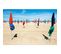 Tableau Sur Toile Plage De Parasols 65x97 Cm