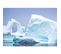 Tableau Sur Verre Synthétique Iceberg 80x120 Cm