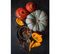 Tableau Sur Verre Citrouilles 30x45 Cm