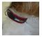 Collier En Cuir Souple Taille M 34-43 Cm Noir Et Rouge Pour Chien - 819065