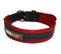 Collier En Cuir Souple Taille M 34-43 Cm Noir Et Rouge Pour Chien - 819065