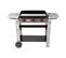 Plancha Gaz Sur Chariot - 63x45x23 Cm - Argent