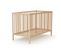 Lit Bébé En Bois Essentiel Hêtre Verni 60 X 120 Cm