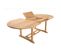 Harris - Table De Jardin 8/10 Personnes - Ovale Extensible 180/240*100 Cm En Bois Teck Brut