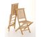 Harris - Ensemble De 2 Chaises De Jardin Java En Bois Teck