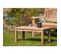 Harris - Table Basse De Jardin Rectangulaire 90x45cm En Bois Teck