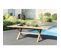 Harris - Table De Jardin 8/10 Personnes - Rectangulaire Pieds Croisés Extensible 180/240x100 Cm En