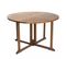 Hanna - Table De Jardin 4/5 Personnes - Table Ronde à Rabats Papillon En Bois Teck Huilé