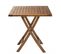 Hanna - Table De Jardin 2 Personnes - Carrée Pliante 70x70cm En Bois Teck Huilé