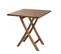 Hanna - Table De Jardin 2 Personnes - Carrée Pliante 70x70cm En Bois Teck Huilé