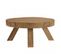 Kally - Table Basse Jardin Ronde 80x80m Teck Recyclé Couleur Naturelle