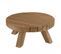 Kally - Table Basse Jardin Ronde 80x80m Teck Recyclé Couleur Naturelle