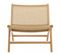 Valeria - Lot De 2 Fauteuils Lounge De Jardin Teck Rotin Synthétique Beige