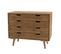 Andrew - Commode Scandi Bois Marron 4 Tiroirs Sapin