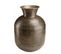 Honore - Vase Alu L53cm H75cm Couleur Laiton Noir Antique Effet Martelé
