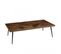 Kiara - Table Basse Rect. 135x70cm Bois Recyclé Pieds Métal