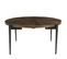 Kiara - Table Basse Ronde 80x80cm Bois Recyclé Pieds Métal