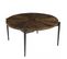 Kiara - Table Basse Ronde 80x80cm Bois Recyclé Pieds Métal